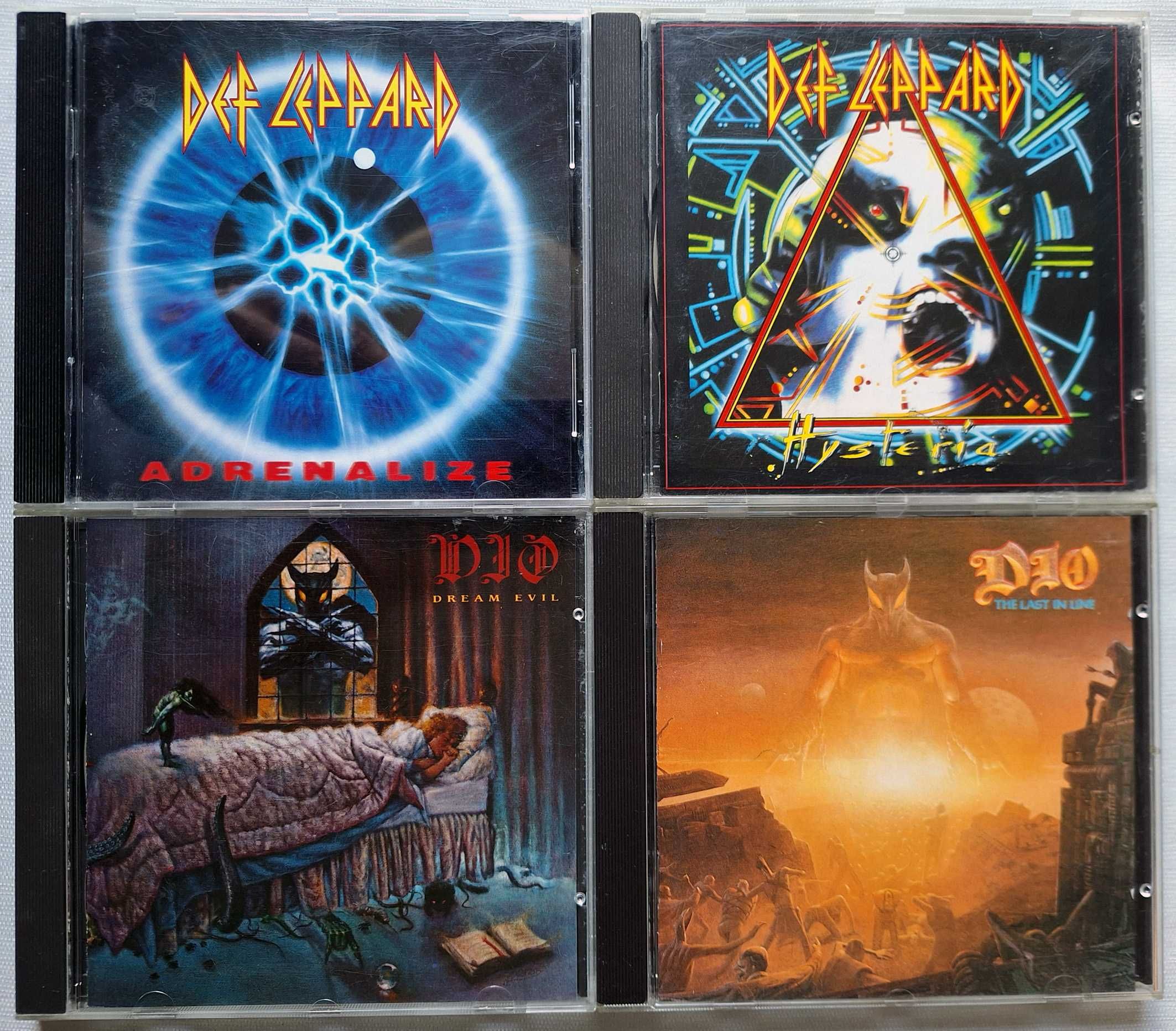 2CD Dio“Dream Evil”,“The Last In Line”+2CD Def Leppard "Hysteria","Ad"