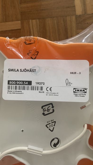 Candeeiro cavalo marinho
