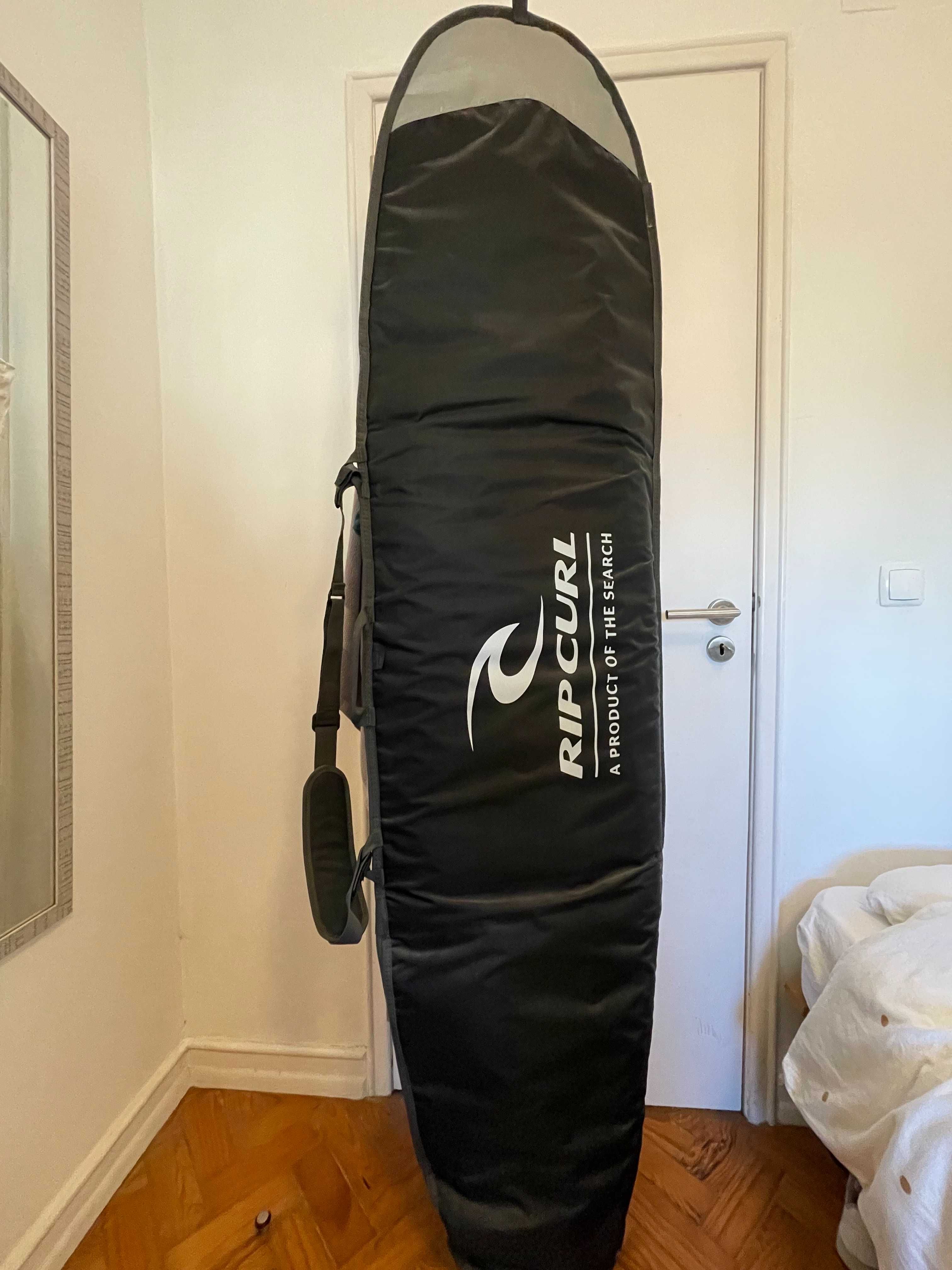 Prancha surf 6' de espuma com capa, quilhas e leash DEEPLY