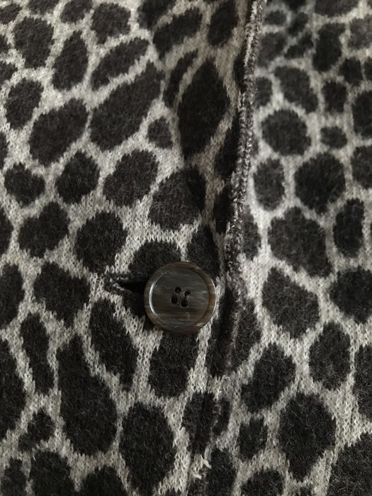 Вовняний жакет maxmara з анімалістичним принтом