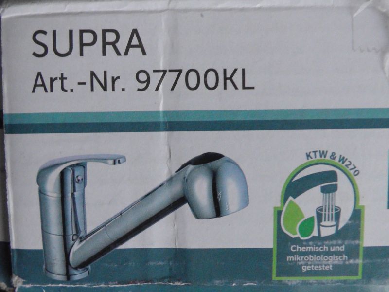 Kran Bateria Kuchenna z wyciąganą wylewką SCHUTTE SUPRA