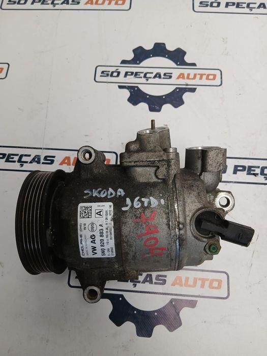 COMPRESSOR AC SKODA OCTAVIA 1.6TDICR 105CV , REF: 5N0820203A - 0114...