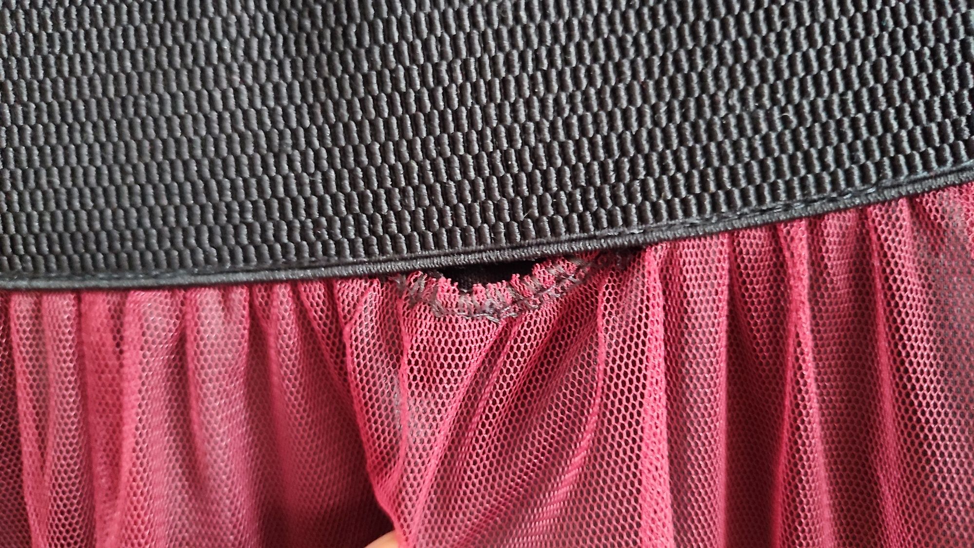 Spódnica tiulowa maxi 36 S bordo