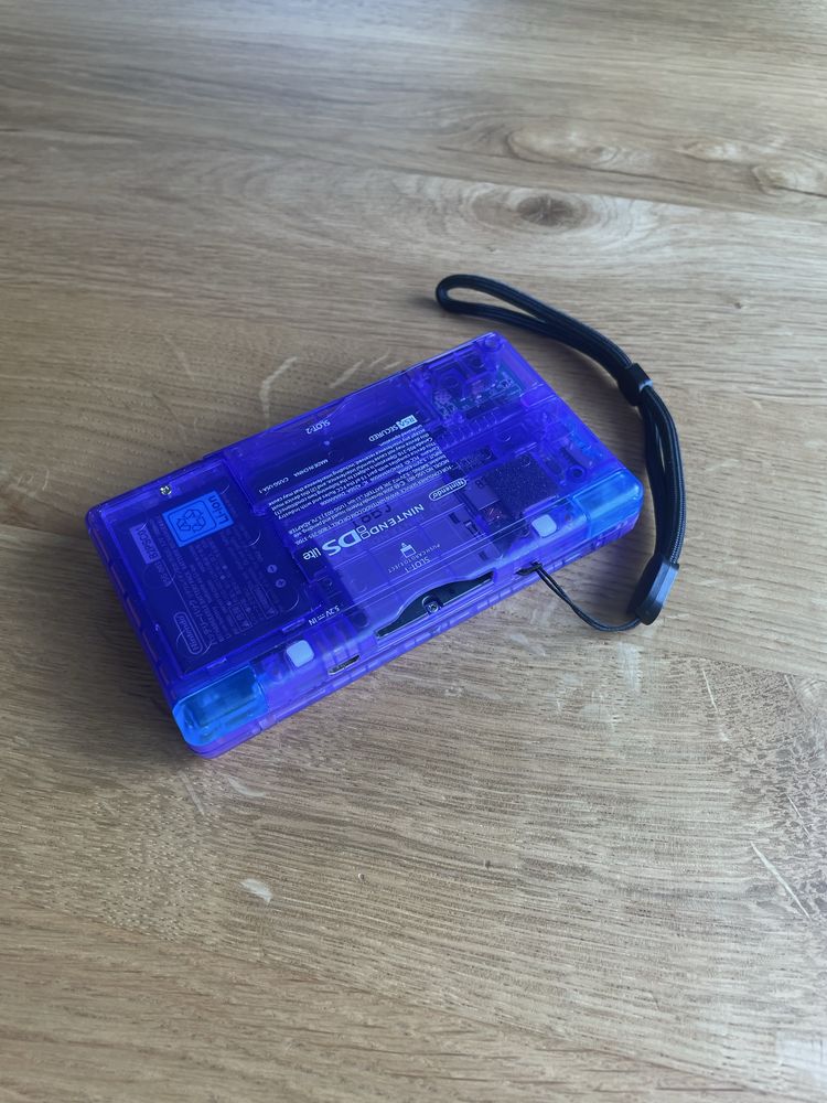 Nintendo ds Lite przezroczysty fioletowy karta R4