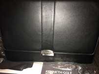 Kenneth Cole skórzana męska torba na laptop -  nowa