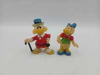 Stara gumowa figurka Kaczor Donald Daisy Sknerus McKwacz z PRL