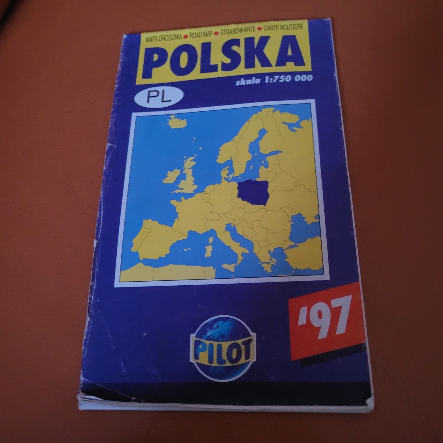 Stara mapa Polski 1997