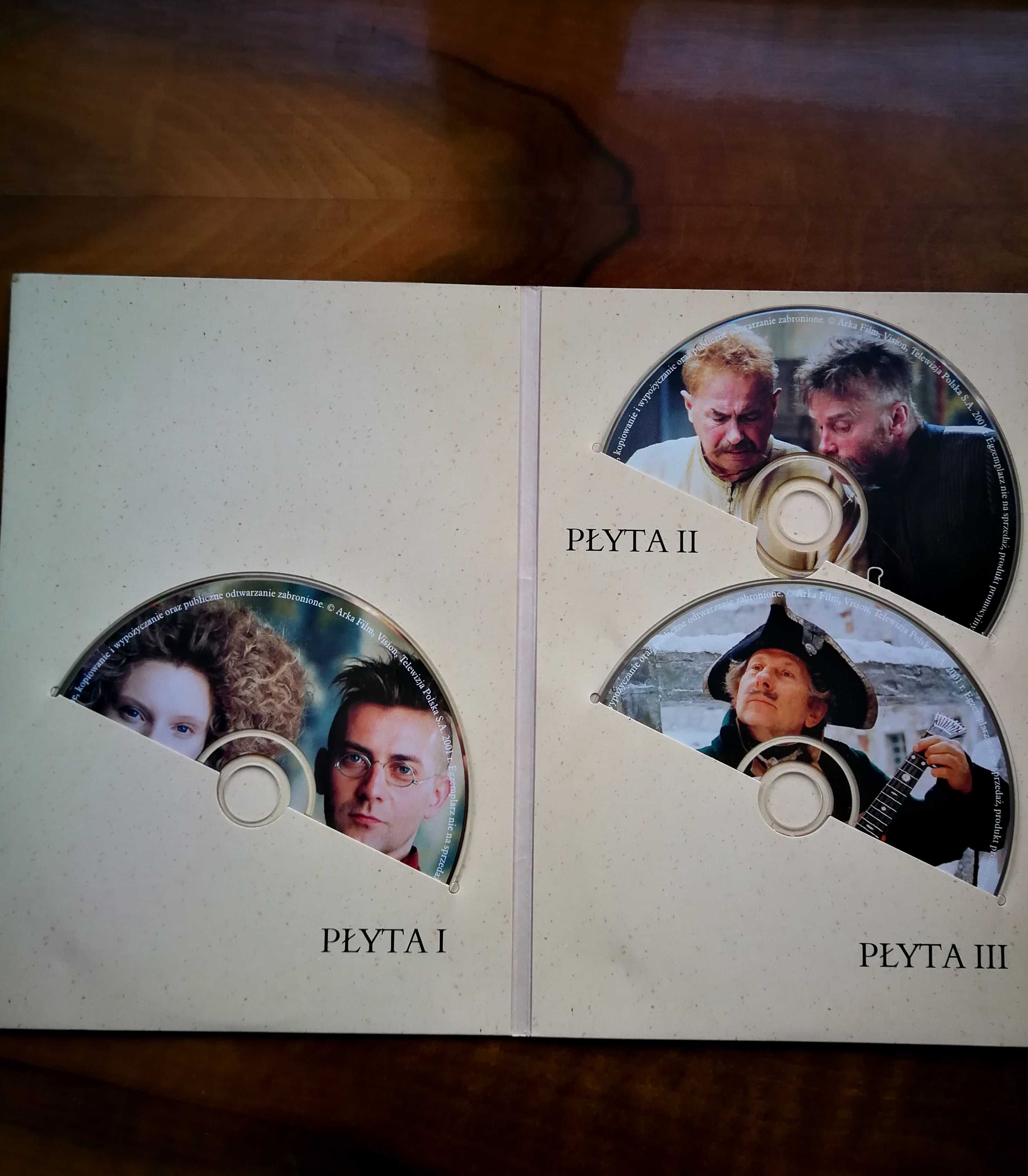 Film Zemsta - zestaw / 3 płyty DVD lektura szkolna / Andrzej Wajda