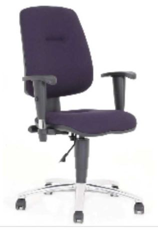 krzesło obrotowe Airgo z regulowanym podłokietnikiem