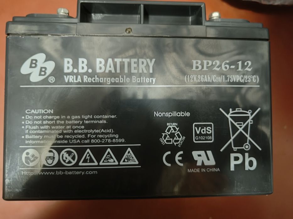 Аккумуляторна батарея BB Battery BP26-12