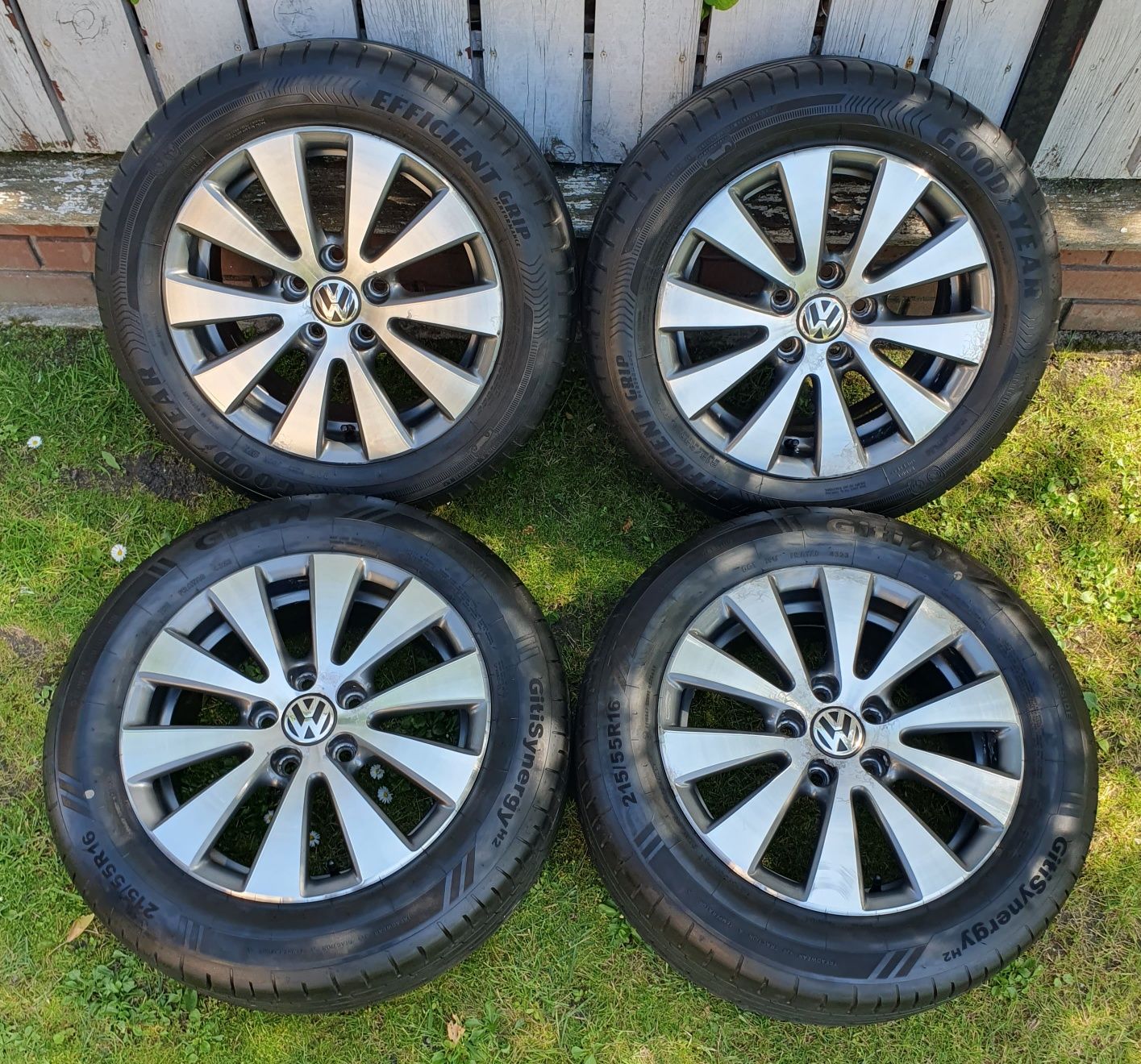 Oryginalne Alufelgi 5 x 112 VW Passat Audi z oponami 215/55/16