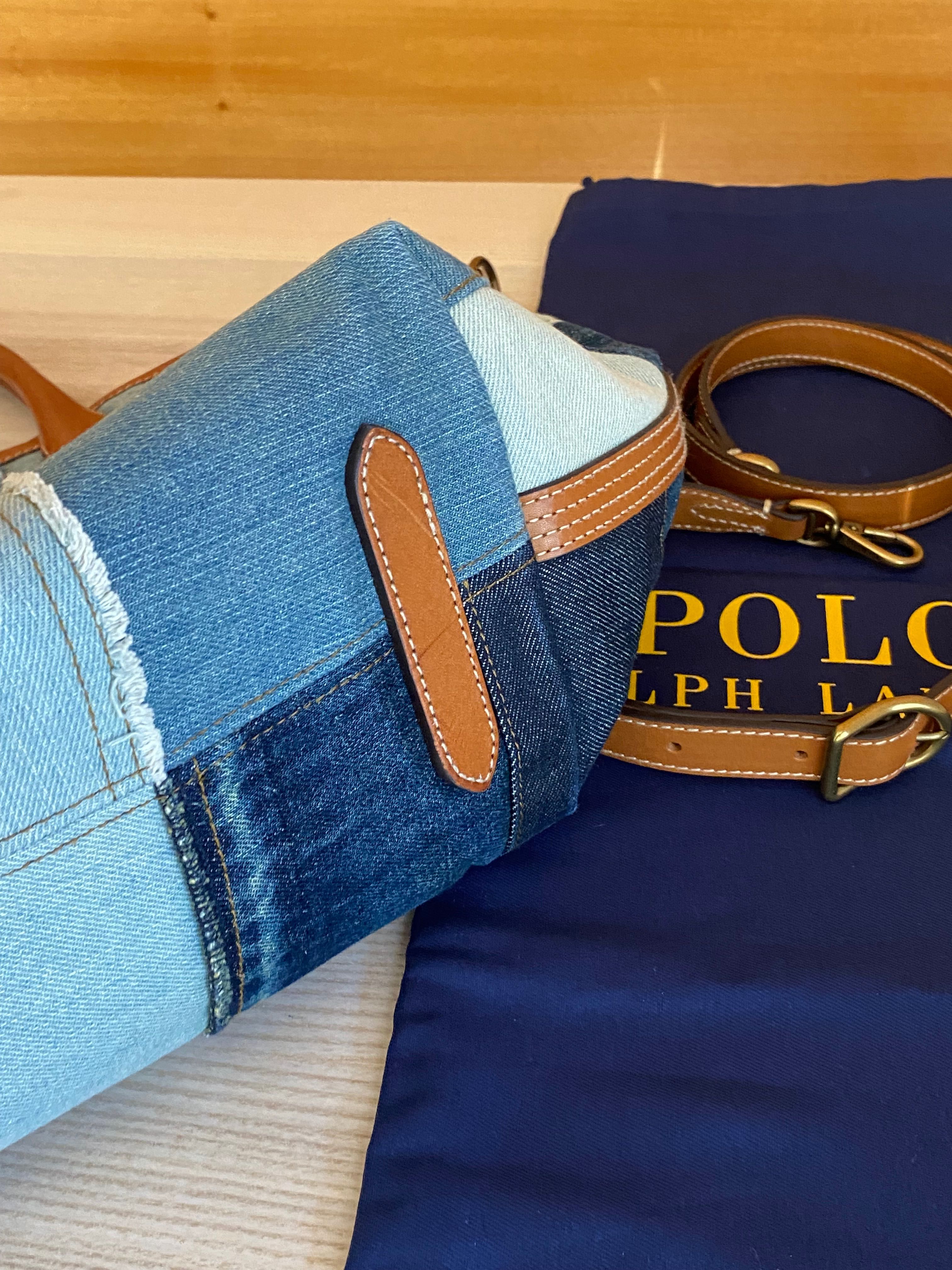 Mala Tote Polo Ralph Lauren - acompanha alça tiracolo e saco da marca
