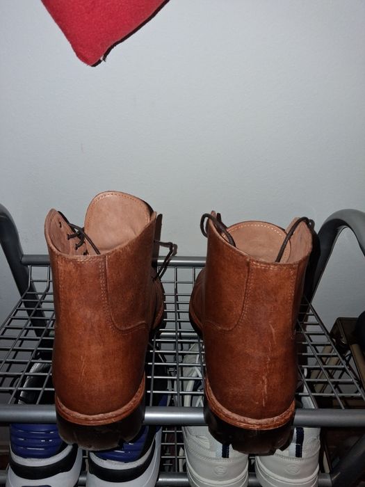 Botas em couro feitas Artesanalmente castanhas n/42 novas.