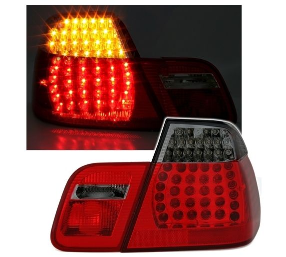 Lampy Tylne LED BMW E46 99-03 COUPE RED SMOKE