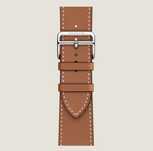 Pasek Apple Watch Hermes Single Tour 42- 49mm brązowy skóra naturalna