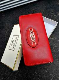 Mf Collection długi portfel damski w modnym czerwonym kolorze nowy