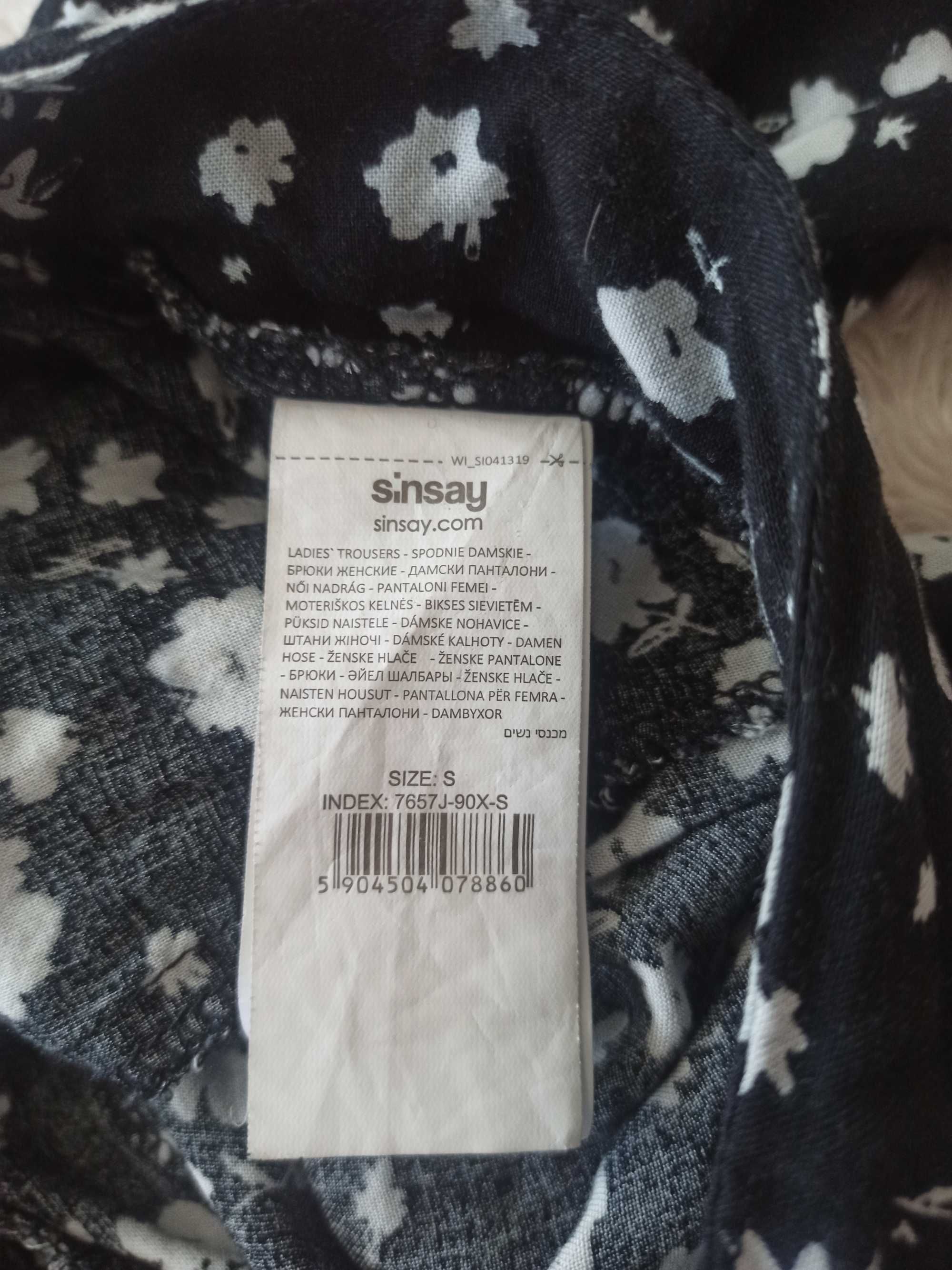 Spodnie z wiskozy 7/8 na lato