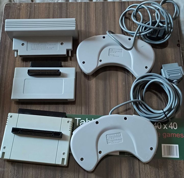 2 Comandos Competition Pro e 3 Adaptores SNES