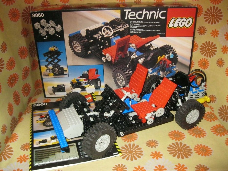 Lego Technic 8860 Car Chassis unikat 1980 komplet kolekcjonerski