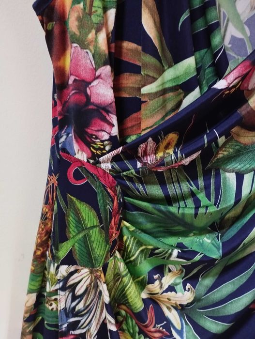 Vestido estampado malha