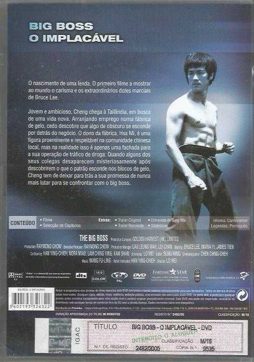 Bruce Lee, Big Boss, O Implacável (edição especial) (1971)