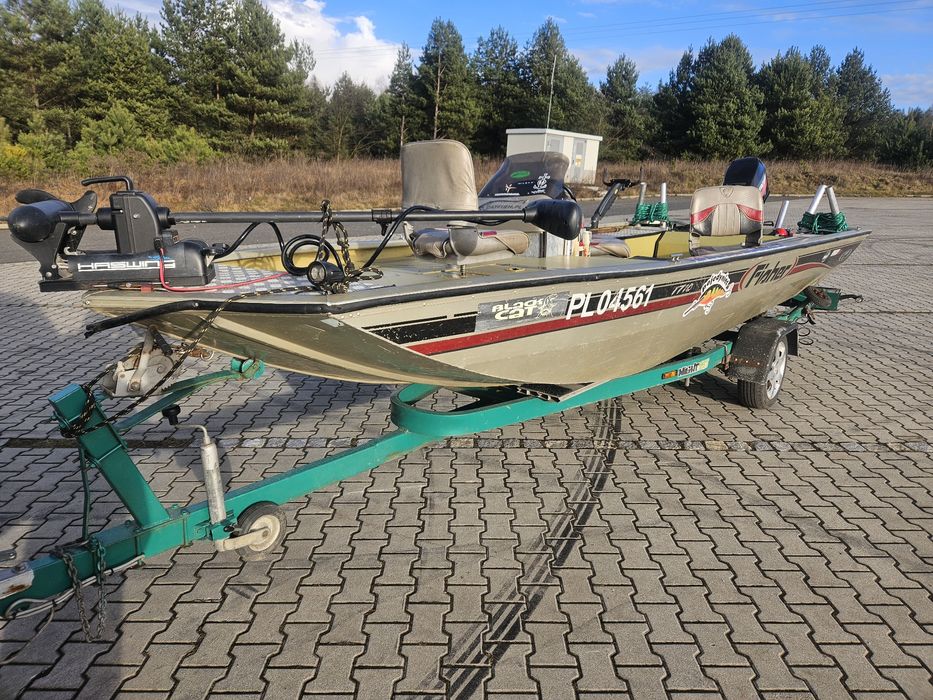 Łódź płaskodenna 540 FisherZamiana Jeep Quad ,Bass Trucker,Nitro.Mercu