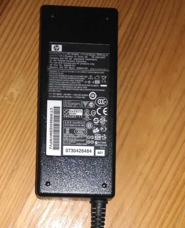 Блок живлення HP\Dell, зарядка HP 45\ 65\90\ wat \  Штекер з голочкою