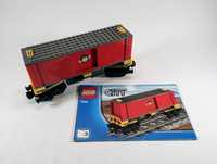 Lego pociąg, 7939, wagon z kontenerami, oryginał
