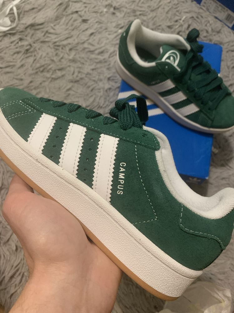 Adidas campus 00s 39 1/3 dark green