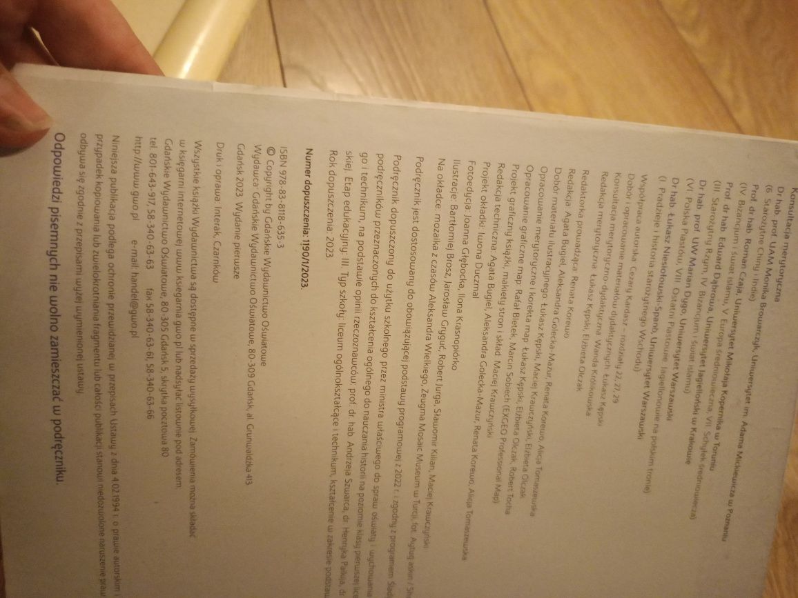 Podręcznik do historii ślady czasu 1 rok 2023
