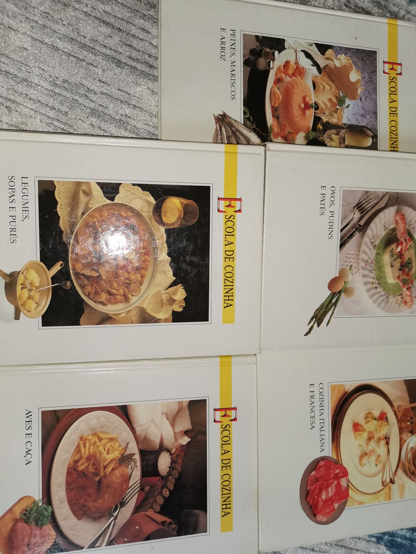 5 Livros escola de cozinha 1992