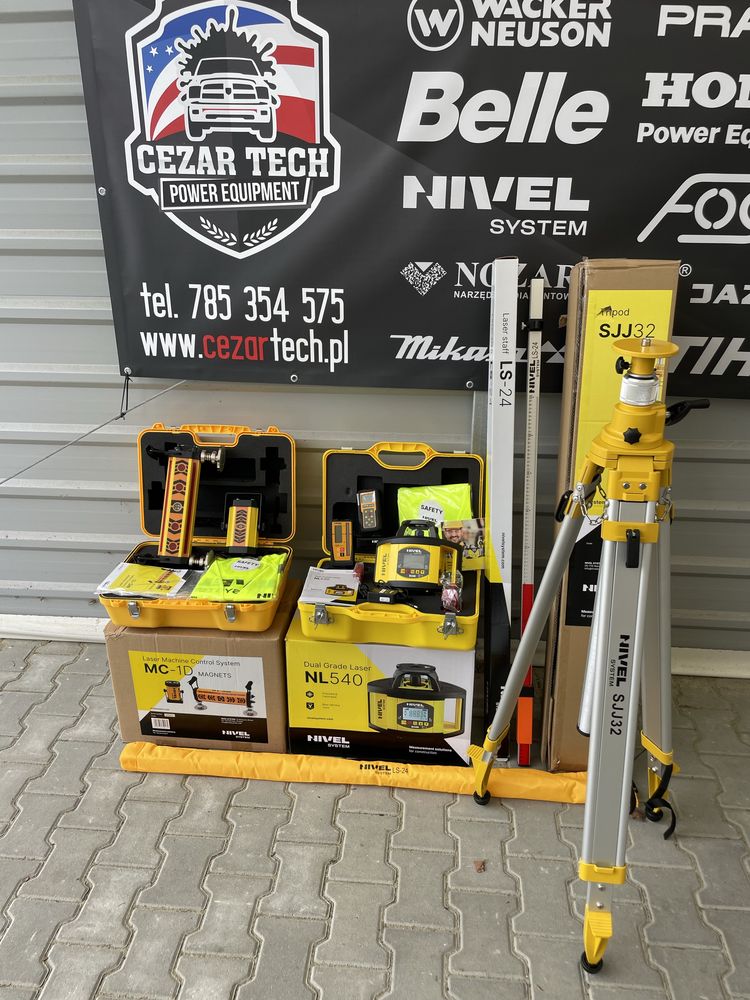 Niwelator Laserowy Nivel System NL 540 DIGITAL, łata, statyw, FV,Nowy,