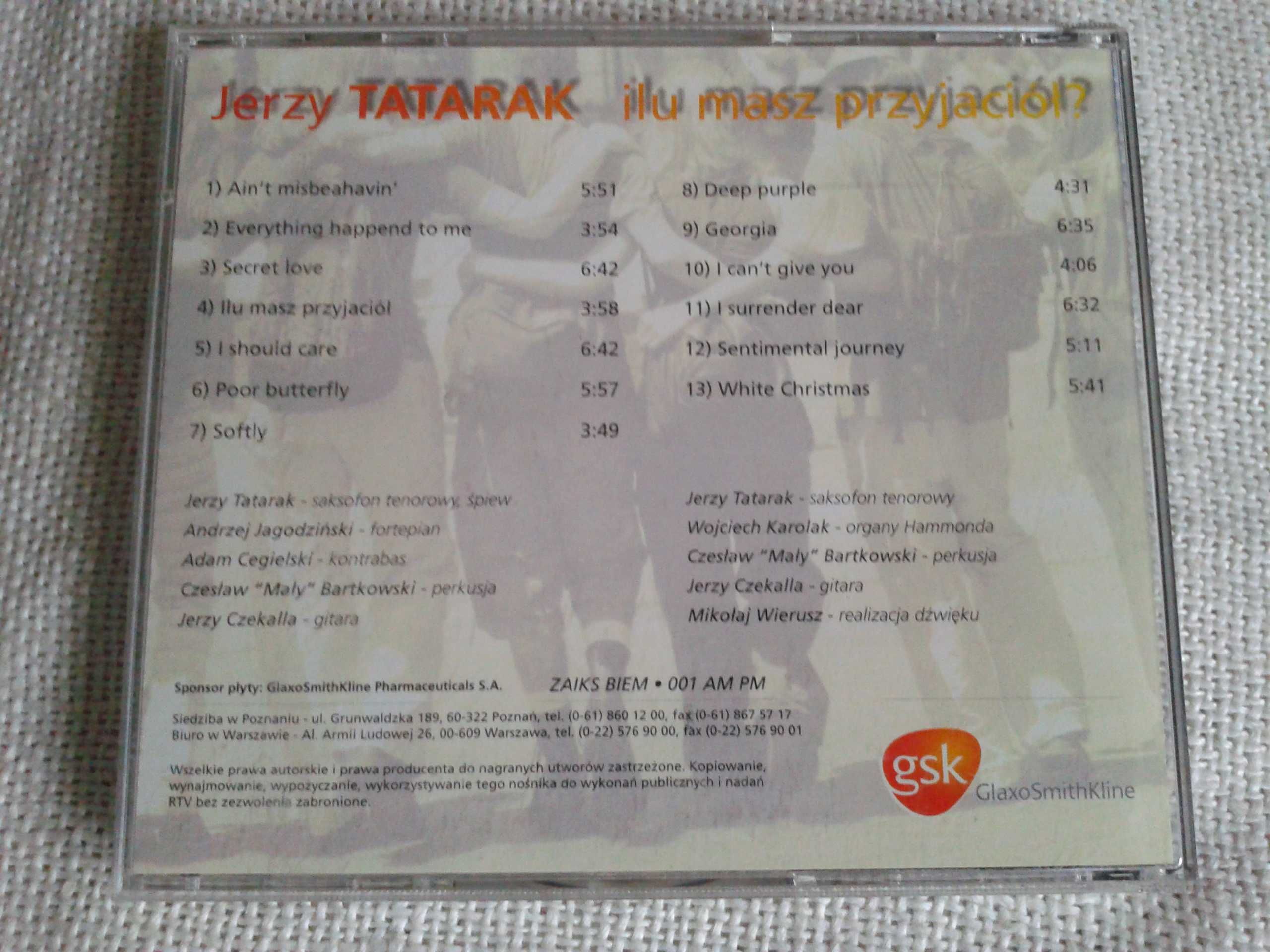 Jerzy Tatarak – Ilu Masz Przyjaciół? CD