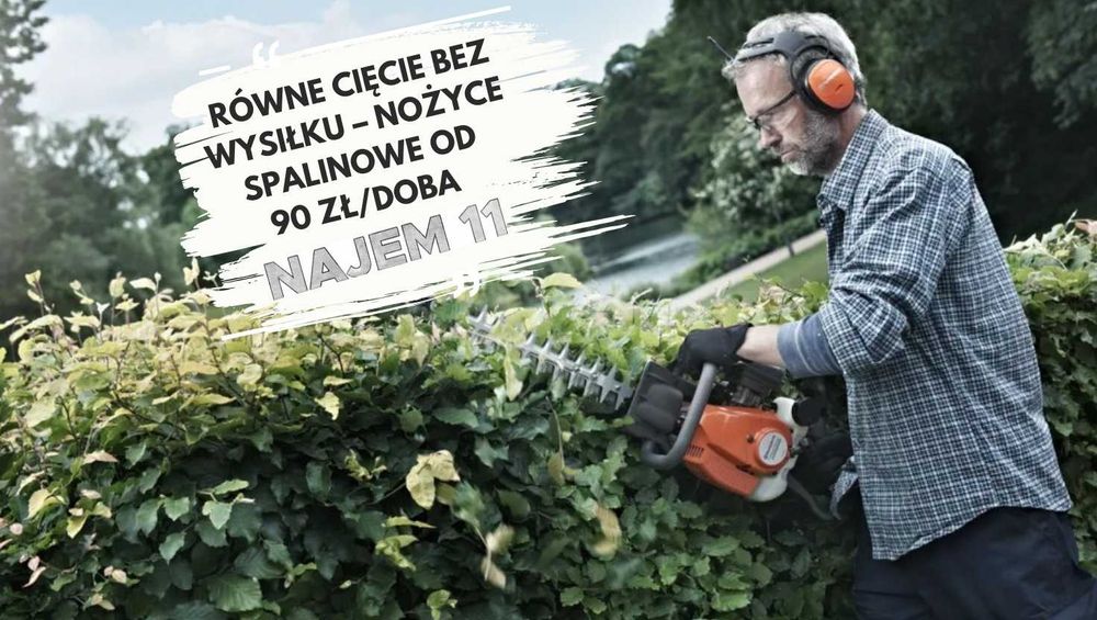 *** WYNAJEM - Wykaszarka / nożyce do żywopłotu spalinowe***