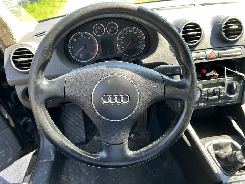 AUDI A3 8P / A4 B6 kierownica 3 ramienna S-LINE skora AIRBAG  /wysylka