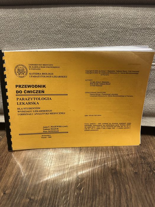 Parazytologia lekarska skrypt majewska mazur nowosad