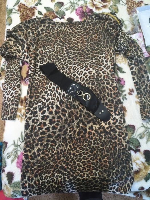 Жіноче плаття 48-50 Сукня Леопард Нарядне плаття