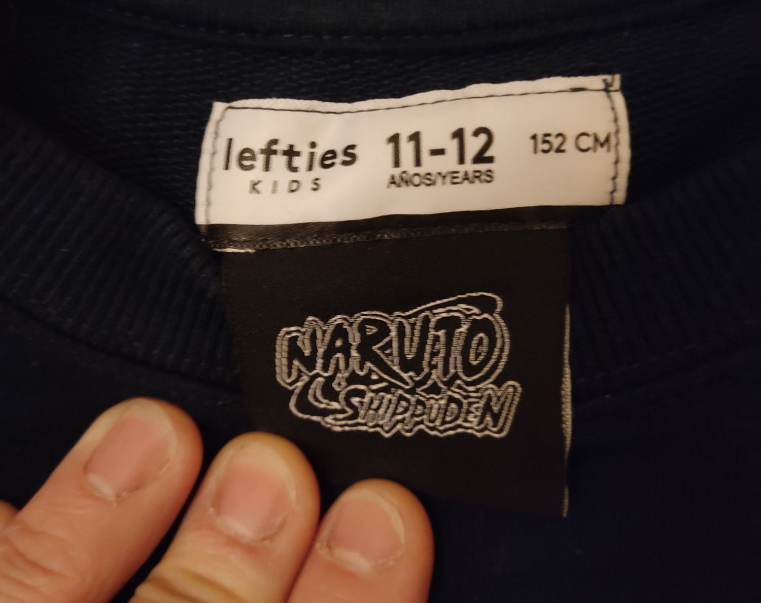 Sweatshirt Naruto Shippuden Lefties 11-12 anos