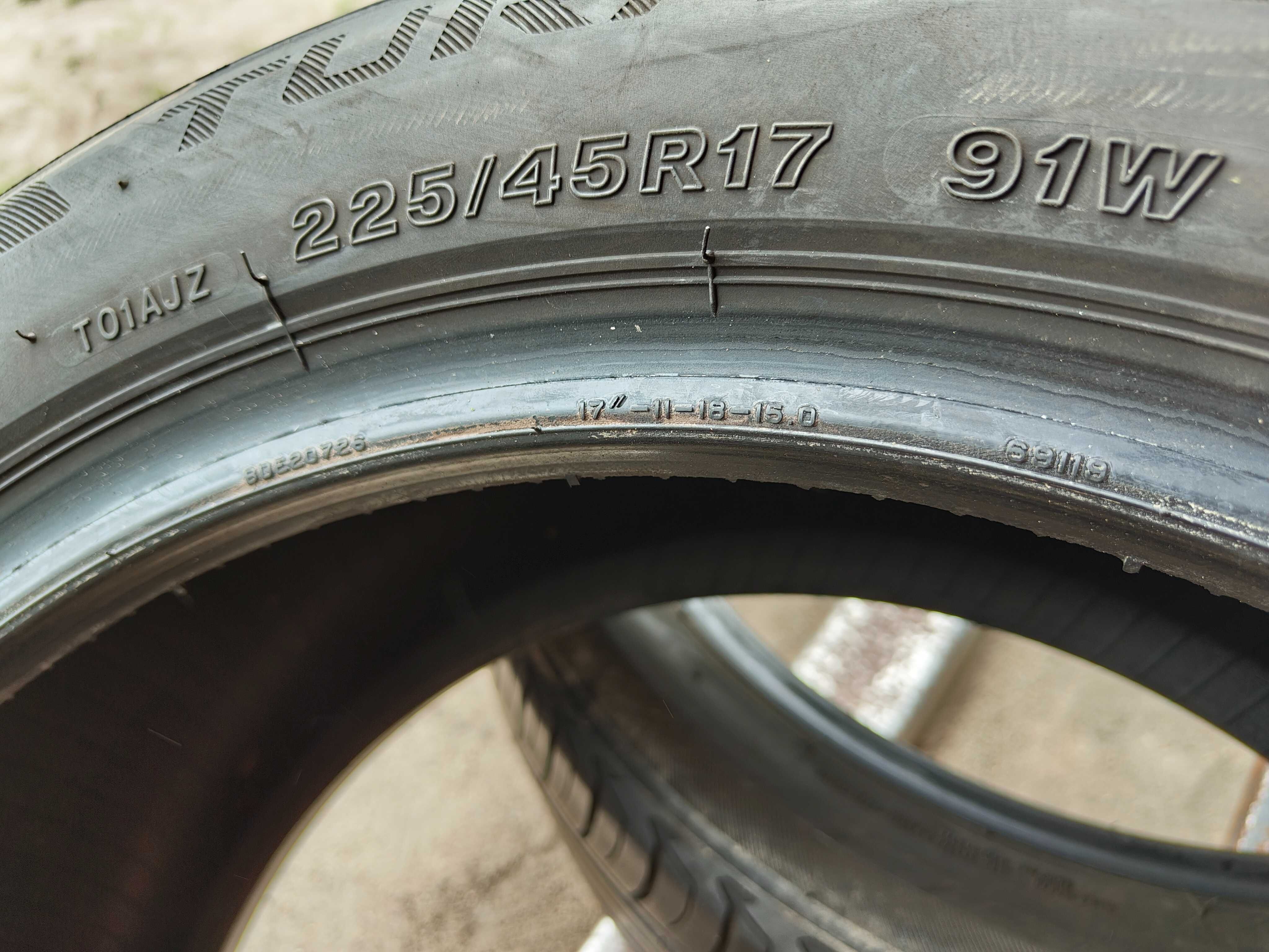 225/45/17 BRIDGESTONE letnie 2 szt 6,2 mm PARA 299 zł