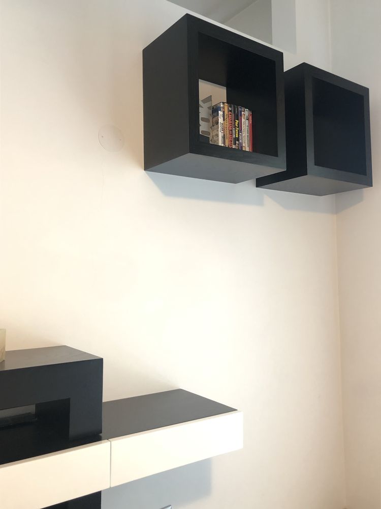 Consola madeira + Cubos arrumação