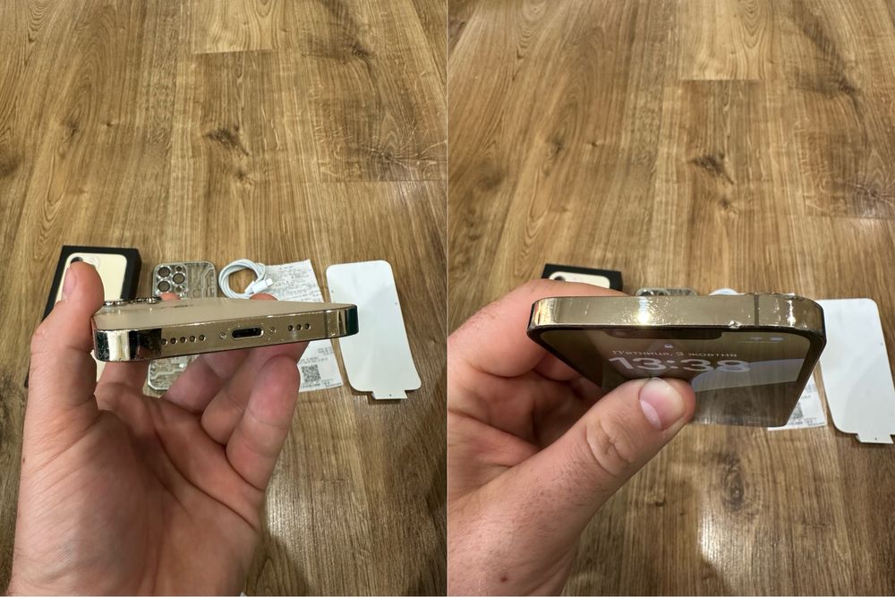 Продам iphone 13 pro 128 gb чек акб 77% gold айфон 13 про