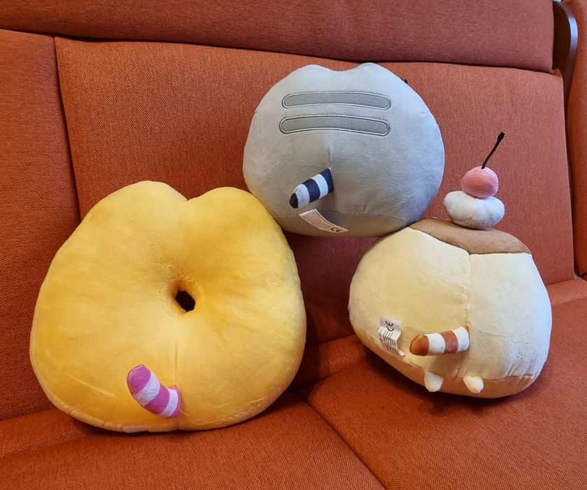Пушин з лапками, пушин рожевий пончик, Великі 20см на 20 см.pusheen ca