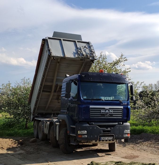 Transport kruszyw, ziemia, piasek, kamień, transport niskopodłogowy