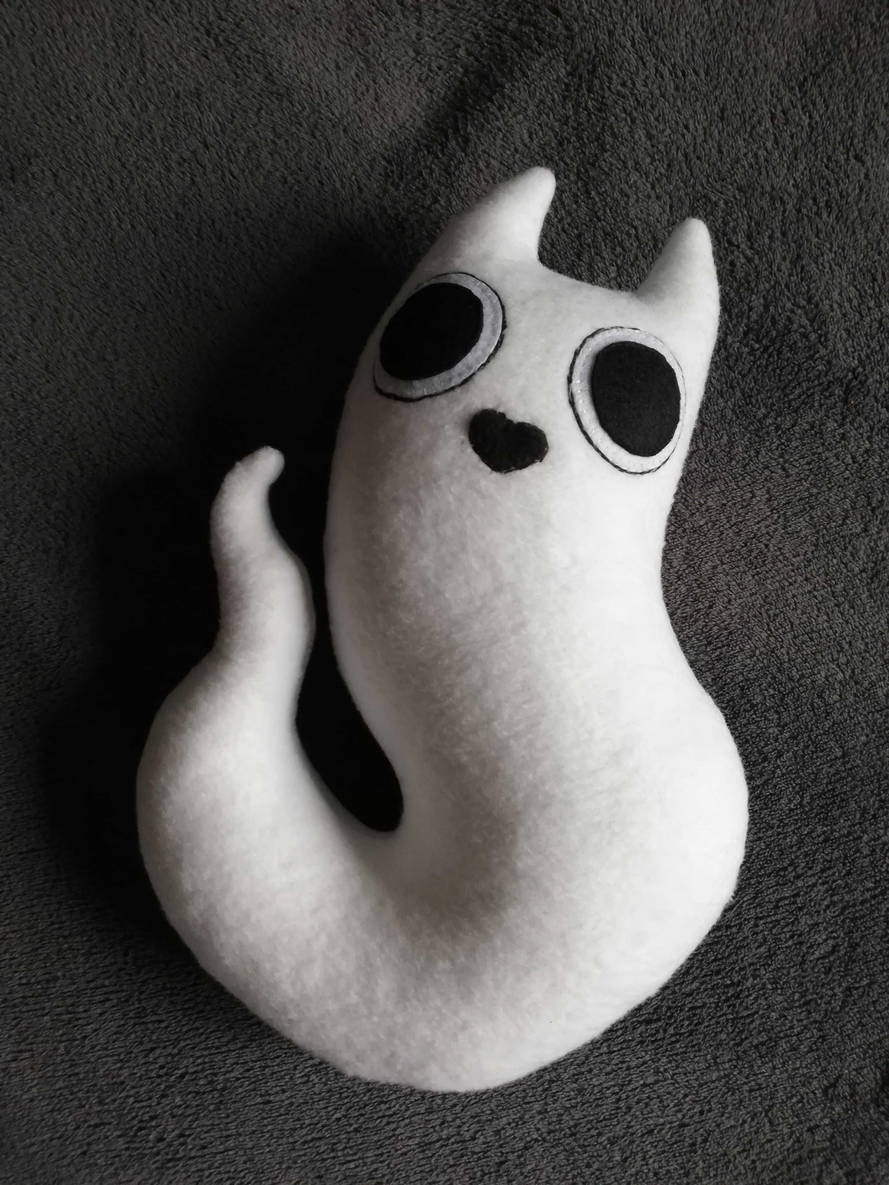 Котик привид М'яка іграшка подушка Хелловін Гелловін