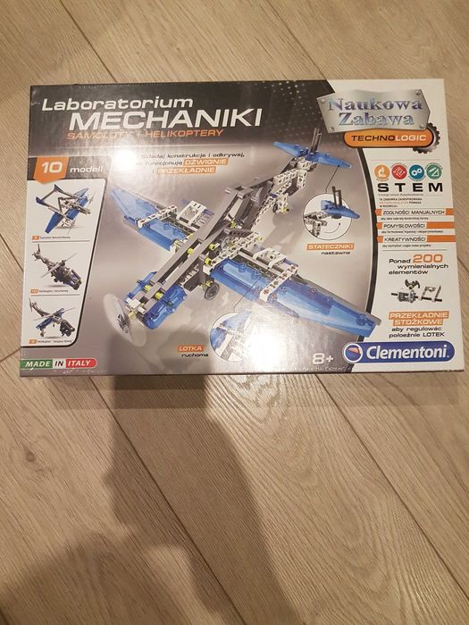 Klocki samoloty laboratorium mechaniki jak lego technic helikipter