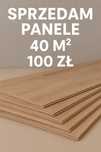 Panele podłogowe laminowane ok. 40 m² – używane – 100 zł