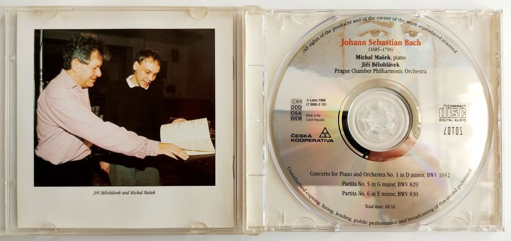 Bach Michal Masek Jiri Belohlavek 1998r
