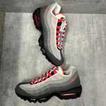 Красовки Nike air max 95 сіро-червоні  Найк аір макс 95