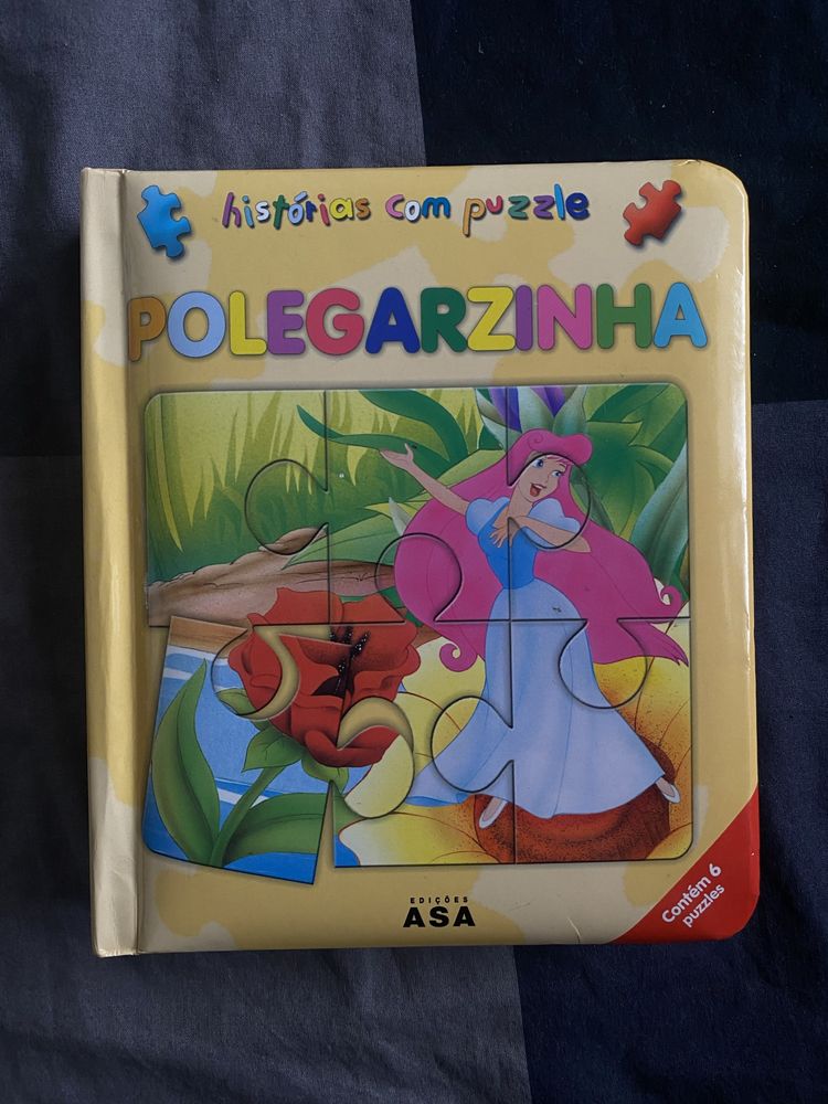 3 livros - historias com puzzle