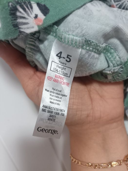 Zielona bluzka w zebry George r. 104-110 (4-5 lat)